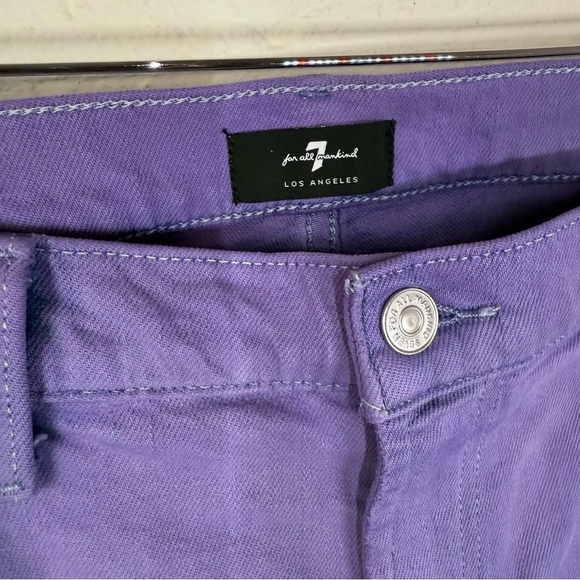 7 For All Mankind Purple Ombre High Rise Straight Leg Jeans, Women’s Size 32 - Picture 5 of 14
